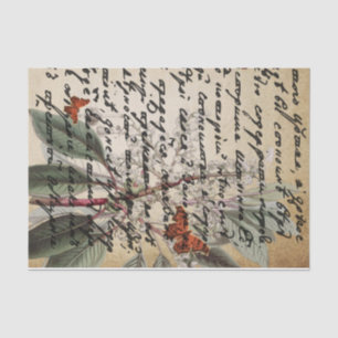 Donkere tekstvlinderdeeg weefselpapier tissuepapier