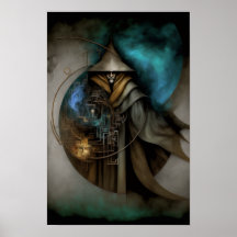Donkere Tovenaar Fantasy Poster | Tovenaar Decorat