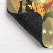 Donkere tuinbloemen en lichte vlinders muismat (Hoek)