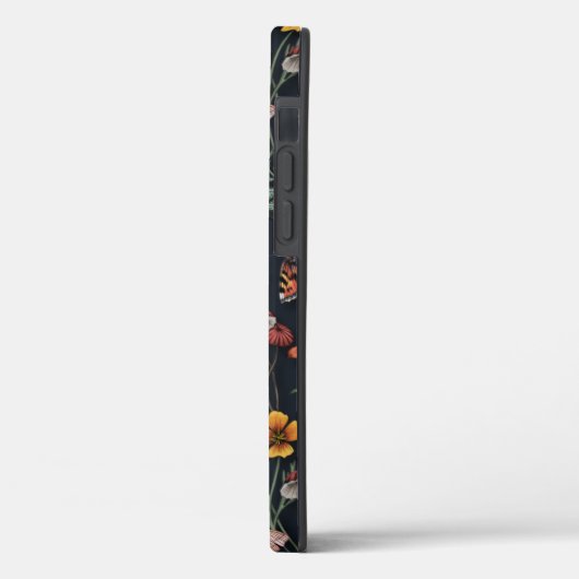 Donkere tuinvogels en vlinders Case-Mate iPhone case (Achterkant / Links)