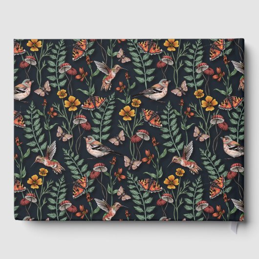 Donkere tuinvogels en vlinders gastenboek (Achterkant)