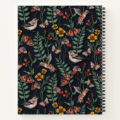 Donkere tuinvogels en vlinders notitieboek (Achterkant)