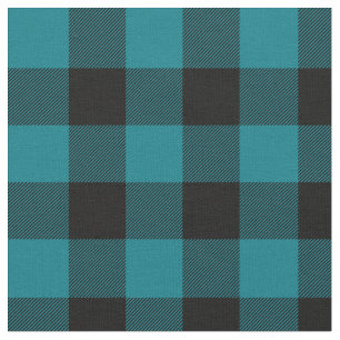 Donkere Turquoise en zwarte buffelplaat Stof