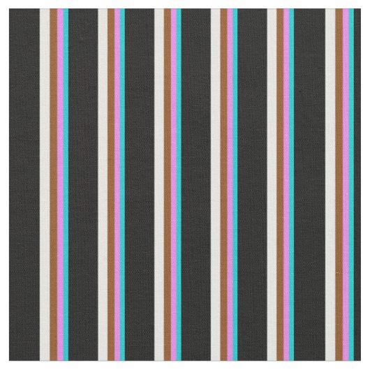 Donkere Turquoise, Violet, Brown, White en Black Stof (Close Up)