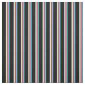 Donkere Turquoise, Violet, Brown, White en Black Stof (Swatch)
