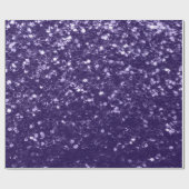 Donkere ultra violet paarse glitter sparken cadeaupapier (Vlak)