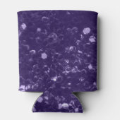 Donkere ultra violet paarse glitter sparken Monogr Blikjeskoeler (Achterkant)