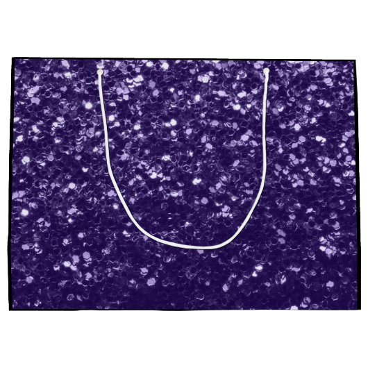 Donkere ultra violet paarse glitter sparkles Sweet Groot Cadeauzakje (Achterkant)