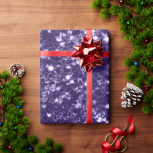 Donkere ultra violette paarse glinsterende vonken cadeaupapier