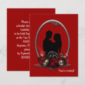 Donkere Union Vampire Gothic Wedding Kaart (Voorkant / Achterkant)