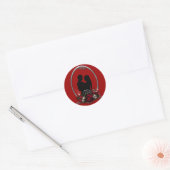 Donkere Union Vampire Gothic Wedding Ronde Sticker (Envelop)