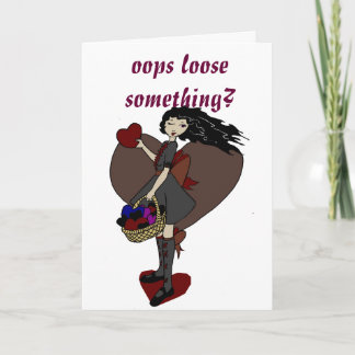 donkere valentijn feestdagen kaart