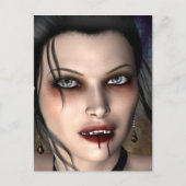 Donkere Vampire Beauty-Briefkaart Briefkaart (Voorkant)