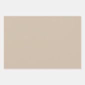 Donkere Vanilla Solid Color Inpakpapier Vel (Voorkant 3)