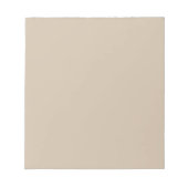 Donkere Vanilla Solid Color Notitieblok (Voorkant)