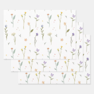 Donkere Victoriaanse botanische bloempatroon met m Inpakpapier Vel