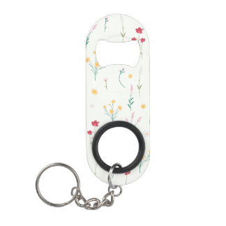 Donkere Victoriaanse botanische bloempatroon met s Mini Flessenopener