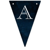 Donkere vintage krans vlaggetjes (Tweede vlag)