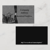 donkere visitekaartje (Voorkant / Achterkant)