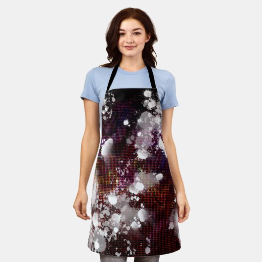 Donkere voorbereiding schort (Gedragen)