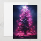 Donkere vreemde ongewone kerstkaarten feestdagenkaart (Voorkant / Achterkant)