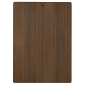 Donkere walnoot Brown Bamboo Wood Grain: Klembord (Achterkant)