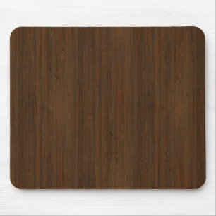 Donkere walnoot Brown Bamboo Wood Grain: Muismat