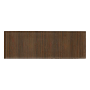 Donkere walnoot Brown Bamboo Wood Grain: Naambadge