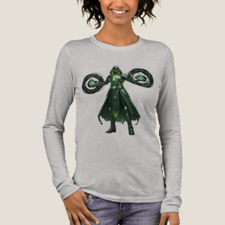 Donkere Warlock Magie Gamer Esthetische Straatmode Tri-Blend Shirt