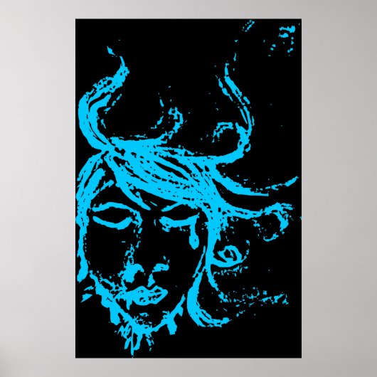 donkere wateren poster (Voorkant)