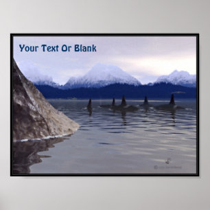 Donkere waterorca poster