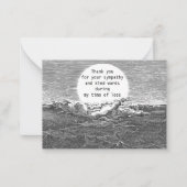 Donkere wolk Hartelijk dank Notitiekaartje (Voorkant)