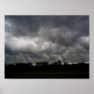 Donkere wolken (3) poster