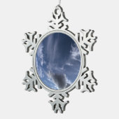 Donkere wolken tin sneeuwvlok ornament (Rechts)