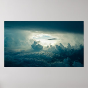 Donkere wolken Uitzicht Poster