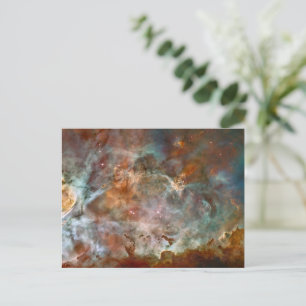 Donkere wolken van Carina Nebula Hubble Space Feestdagenkaart