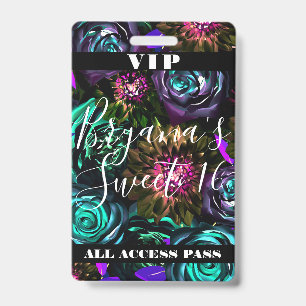 Donkere Wonderland Bold Glamour Bloemrijke Sweet 1 Badge
