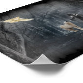 Donkere woudpad poster (Hoek)