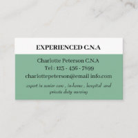Donkere Zee Green Simple CNA
