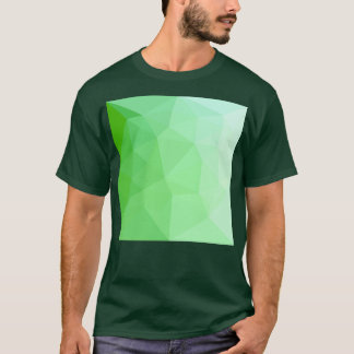Donkere Zee Groen Abstract laag veelhoek Achtergro T-shirt
