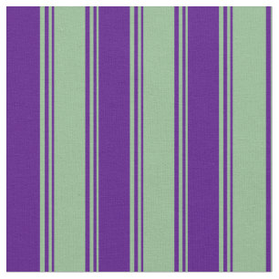 Donkere Zee Groen en Indigo Lines Patroon Stof