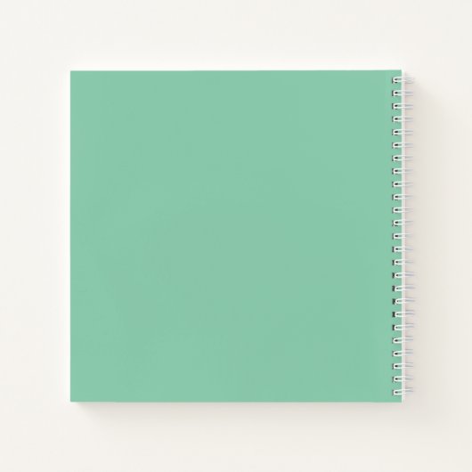 "Donkere Zee groen" Mandala Notitieboek (Achterkant)