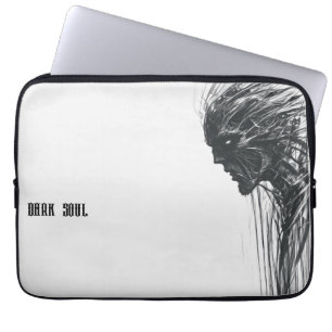 Donkere Ziel Donker Wezen Schets Laptop Sleeve