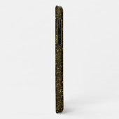 Donkergele glitter Case-Mate iPhone case (Achterkant/links)