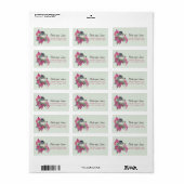 Donkergelige Junco Waterverf Return Address Label (Full Sheet)