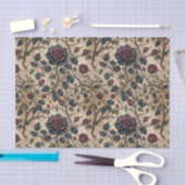 Donkergotisch Roos ontkoppelingspatroon Tissuepapier (Craft)