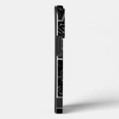 Donkergotisch zwart & grijs filigraan medaillon Case-Mate iPhone case (Achterkant / Rechts)