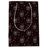 Donkergotische kerstengel medium cadeauzakje (Voorkant)