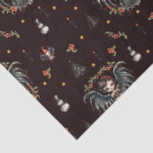 Donkergotische kerstengel tissuepapier (Detail)