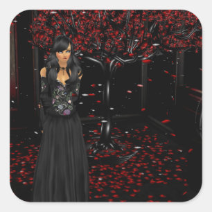 Donkergotische Stickers